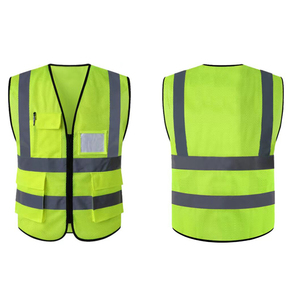Ensemble uniforme de travail haute visibilité en nylon respirant et imperméable – Qualité supérieure, personnalisable, avec gilet de sécurité réfléchissant multipoches et pantalon complet - Product Image 3