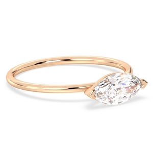 REYES HPHT CVD Lab Grown Diamond Engagement Rings For Women Solid 14K Rose Gold OEM ODM Customized Fine Jewelry - Product Image 3