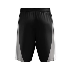 ชุดยูนิฟอร์มบาสเก็ตบอลสีดำเทาแบบกำหนดเอง เสื้อคอวี กางเกงขาสั้น สำหรับทีม - Product Image 4