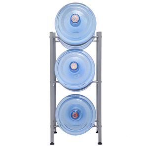 Portabottiglie a 3 livelli in acciaio inox resistente per dispenser d'acqua da cucina - Product Image 5