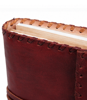Carnet de notes vintage en cuir véritable, rouge rustique, cousu main, avec sangle de fermeture, pour écrire, cadeau de voyage