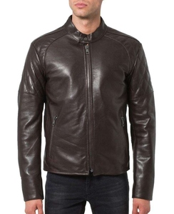 High Quality Men <b>Leather</b> Winter <b>Jacket</b> Best Price <b>Long</b> Sleeve <b>Leather</b> Winter <b>Jacket</b> Plus Size Vintage Bomber Style <b>Jacket</b> - Product Image 4