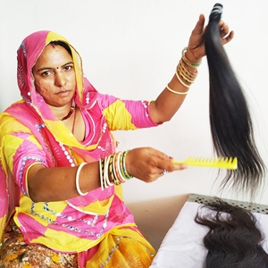 100% มัดผมสีดำธรรมชาติทอสองชั้นกระบวนการทางเคมีไม่มีผมตรงนุ่มสลวยแบบอินเดีย - Product Image 4