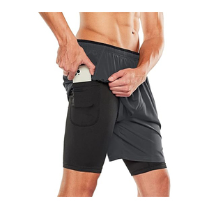 Private label Quick Dry sportswear <b>men</b> <b>compression</b> <b>shorts</b> with pocket athletic gym <b>shorts</b> - Product Image 1