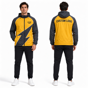 Premium Mens Windbreaker <b>Jacket</b> Custom Wholesale Manufacturer Supplier Factory Lightweight Waterproof Hooded Breathable <b>Packable</b> - Product Image 6