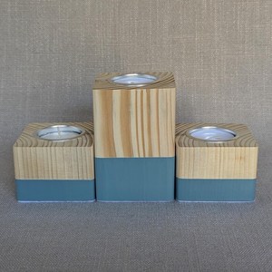 Porte-bougie en bois artisanal, support de bougie en bois naturel, décoration rustique pour la maison et centre de table, OEM/ODM - Product Image 6