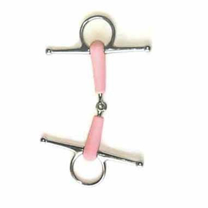 บิตม้าสแตนเลสแบบวงแหวนหลวม ปากสีชมพู ขนาด 12.5 ซม. - Product Image 6