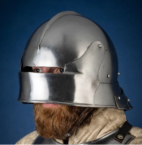 Casco Medieval de Colección, Armadura de Cabeza de Guerrero Premium, Diseñado para Demostraciones Históricas, Recreaciones y Exhibiciones de Disfraces - Product Image 5