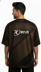 Camiseta Sublimada Oversize para Hombre, Estilo Casual Urbano, Corte Regular, Poliéster/Algodón, Secado Rápido, Transpirable - Product Image 4