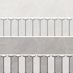 Premium 300x600 White Gloss Finish Ceramic Wall Tile Minimalist Design For Commercial Buildings And Sophisticated Office Decor - Product Image 2
