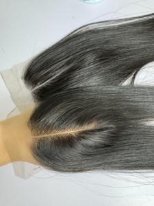 Vietnamese Indian Hair Straight Remy Human Extensions Full Size Lace Closure Frontal All Colors <b>Body</b> <b>Wave</b> Super Double Drawn - Product Image 2