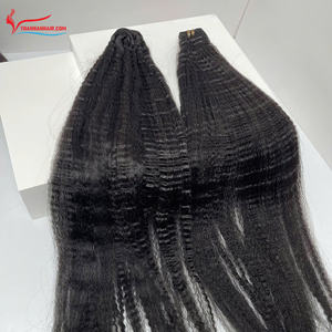 Extensiones de Cabello Humano Vietnamita de Alta Calidad, Cabello Lacio Rizado Yaki, Doble Trama, Venta al Por Mayor - Product Image 3