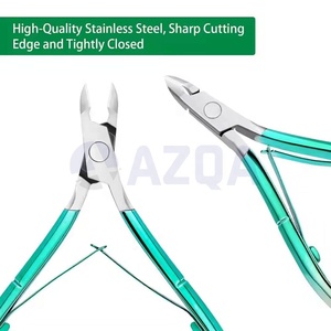 Pince à cuticules professionnelle de luxe en acier inoxydable pour manucure, avec pousse-cuticules et lame tranchante pour les doigts – Vente en gros - Product Image 6