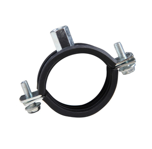 Best Industrial Grade Concrete Conduit Electrical Galvanized Standard M8+M10 Rubber Hanging Suspension Pipe <b>Clamp</b> from India - Product Image 1