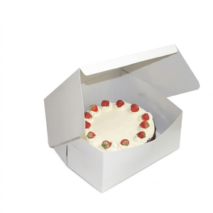 Custom Printed Cupcake Packaging <b>Box</b> | Bakery Pastry <b>Cookie</b> Moon Cake Gift <b>Box</b> with Window for Muffins Desserts and Packaging - Product Image 2