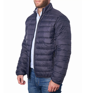 Wholesale Custom Made Men's Waterproof Puffer Jacket <b>Top</b> Selling Latest Design Zipper Closure Breathable Polyester Puffer Jacket - Product Image 3