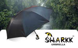 Paraguas Plegable Negro Sharkk Panna 55 2 en 1 para Hombre y Mujer, Paraguas de Viaje Ligero y Compacto con Estructura de Acero - Product Image 6