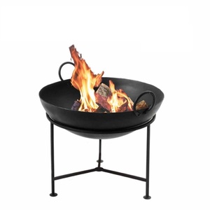 Brasero para Exteriores, Recipiente para Fuego con Acabado en Acero Corten, Soporte Geométrico Contemporáneo, Calentador de Patio y Jardín, Quemador de Leños a Precio Económico - Product Image 5