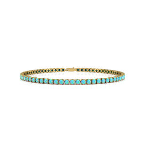 2026 New Design 14k <b>Solid</b> <b>Gold</b> Natural Ethiopian Opal Tennis Chain Bracelets For Men Women Gift Party Wear Fine Jewelry Bracelet - Product Image 3