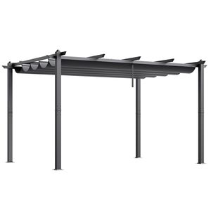 Pergola Retrattile Moderna da Esterno 3x4 Metri con Tettoia in Alluminio per Cortile - Product Image 1