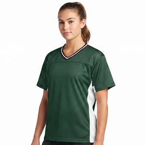 Women V-Neck Short Sleeve Lacrosse Jersey Mesh Custom Sublimated Women lacrosse Shirt Women's Lacrosse Jersey with Name Logo - Product Image 1