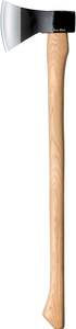 Hacha hecha a mano con mango de madera y filo plano, hacha de acero al carbono de grado industrial en venta a un precio asequible. - Product Image 5