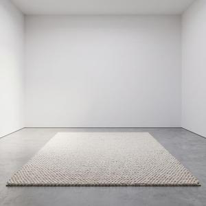 Tapis moderne en laine tissée à la main, antidérapant, à boucles épaisses, effet galet, texturé naturel, pour salon, chambre, entrée, maison - Product Image 1
