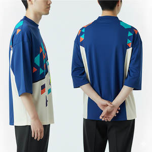 เสื้อยืดทรงบ็อกซี่ผู้ชาย หลวม สบายๆ สั่งซื้อได้จำนวนน้อย แฟชั่นสตรีทมินิมอล เสื้อท่อนบนใส่สบายสำหรับทุกวัน 2026 - Product Image 3