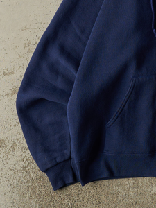 Sudadera con capucha para mujer, 100% algodón, transpirable, cómoda, estilo vintage de los 90, azul marino, con cremallera, muy vendida. - Product Image 4