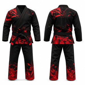 Full Sleeve Jiu Jitsu Karate Uniform for Practice Reinforced Stitch Jiu Jitsu Karate Uniform Comfortable Cotton Karate Uniform - Product Image 1