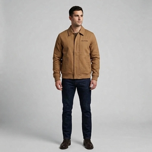 Chaqueta Bomber Marrón para Hombre, Ropa Urbana, Chaquetas de Invierno para Hombre, Chaqueta al por Mayor para Hombre, Moda Casual, Chaqueta con Cierre - Product Image 1