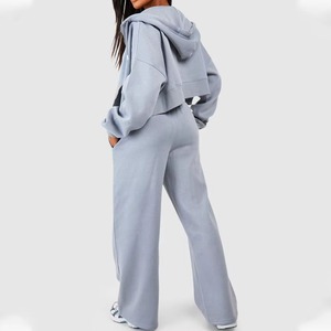 Custom OEM Plus Size Oversized Piping Two Piece Women's Tracksuits Breathable Sports & Activewear women tracksuit - Product Image 3