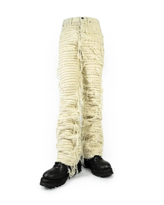 Jeans de Mezclilla para Hombre 2026 de Alta Calidad, Personalizados, de Algodón, Estilo Americano, Rotos, Desgastados, de Tiro Medio, Hiphop, Corte Acampanado, Lavado a la Piedra - Product Image 1