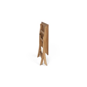 Table à manger carrée pliable en bois de chêne, durable, écologique, design minimaliste moderne, utilisation en extérieur et en intérieur, construction en bois massif - Product Image 2