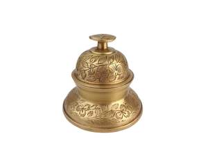 Campana de mesa clásica vintage de latón para recepción de oficina y servicio de vestíbulo de hotel con cuerpo resistente y duradero. - Product Image 5