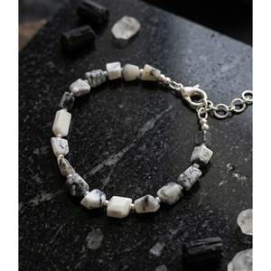Handcrafted Howlite Tumble Faceted <b>Bracelet</b> Natural Crystal <b>Beaded</b> <b>Bracelet</b> Wholesale Healing Crystal <b>Bracelet</b> From India - Product Image 4