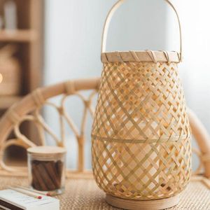 Wholesale <b>Bamboo</b> Vietnam Handicraft <b>Lantern</b> Natural Color Hanging Boho Coastal Sustainable for Home Garden Resort Decor - Product Image 3