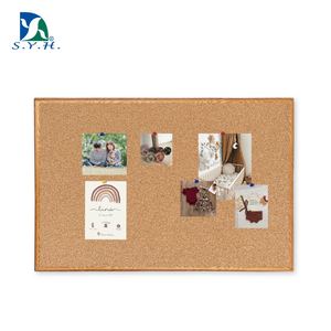 Tablero de Corcho con Marco de Imitación Madera, Tablero de Notas, Tablero de Anuncios, Decoración de Pared - Product Image 1