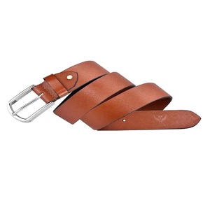Ceinture en cuir véritable pleine fleur vintage de haute qualité avec boucle à ardillon en alliage de zinc pour hommes - Product Image 1