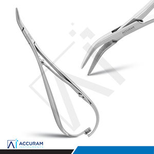 ที่จับเข็มโค้ง Accuram Smaha คีมผูกไหมจัดฟัน 14 ซม. สแตนเลสสตีล คีม Mathieu สำหรับผ่าตัดทางทันตกรรม CE - Product Image 3