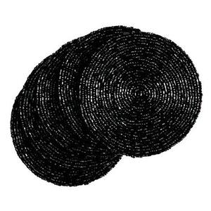 Luxury <b>Beaded</b> Glass Cup <b>Coasters</b> Reusable for Dining Table Premium Craftsmanship Cartoon Design Style - Product Image 2