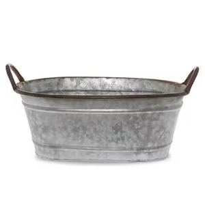 Serving Metal <b>Ice</b> Beverage Tub Stainless Steel Party <b>Cooler</b> Bucket Wine Beer Chiller Tub Bar Use - Product Image 3