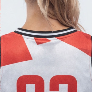 Camiseta de Baloncesto para Mujer, Sublimación OEM, Chaleco de Baloncesto Personalizado, Camiseta de Entrenamiento de Baloncesto para Mujer - Product Image 5