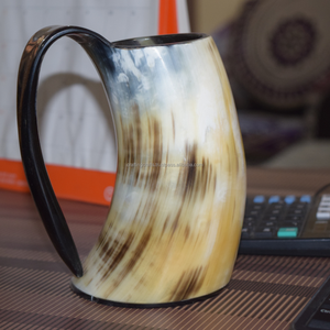 Mug à bière en corne de bœuf naturelle, fait main, éthique, avec intérieur scellé, 500-750 ml, pour bière ale, commande en gros, faible MOQ, marque privée - Product Image 6