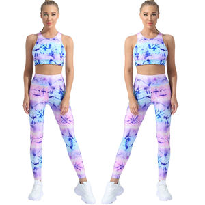 Conjunto de Yoga para Mujer, Nuevo Diseño, Alta Calidad, Ligero, Traje Deportivo de 2 Piezas con Patrón Sólido, Ropa de Gimnasio y Fitness, Múltiples Colores - Product Image 6