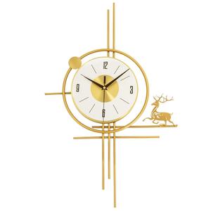 Horloge murale à pendule géométrique, horloge décorative noire moderne, accent d'intérieur minimaliste contemporain - Product Image 4