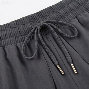 Women <b>Elastic</b> Waist Asymmetrical Drawstring Shorts Solid Color Casual Style High Waisted Comfortable Fit All Seasons Wear - Product Image 4