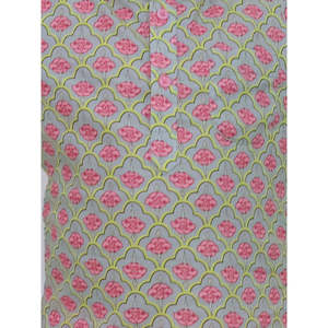 Conjunto Modesto para Niños, Manga Larga, Kurta y Pantalones Dhoti de Poliéster Estampado, Gris Coral - Conjunto Modesto para Niños, Kurta y Pantalones Dhoti de Poliéster Estampado - Product Image 3