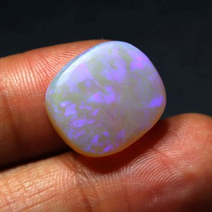 Opale naturelle australienne 14 carats, pierre précieuse solide de Coober Pedy, de haute qualité, feu bleu, faite à la main pour la fabrication de bijoux - Product Image 1