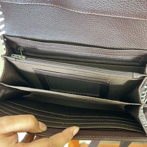 Sac à main bandoulière multi-compartiments en cuir de vachette à motif damier, pour un usage quotidien, sac à main en cuir travaillé à la main, pochette à main - Product Image 6